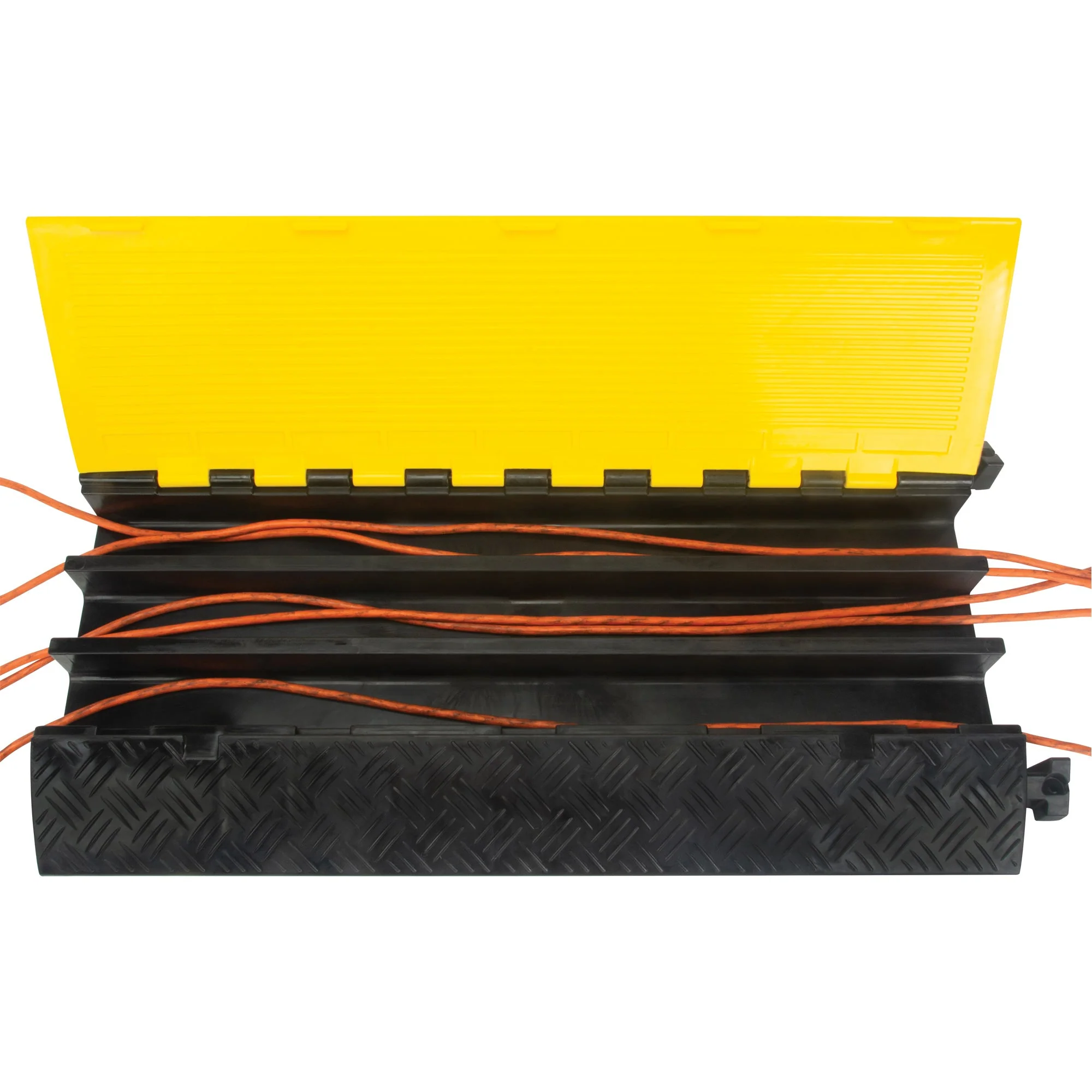 Polyurethane Cable Protector, 3 Channels, 35.43" L x 19.69" W x 3" H - Image 4