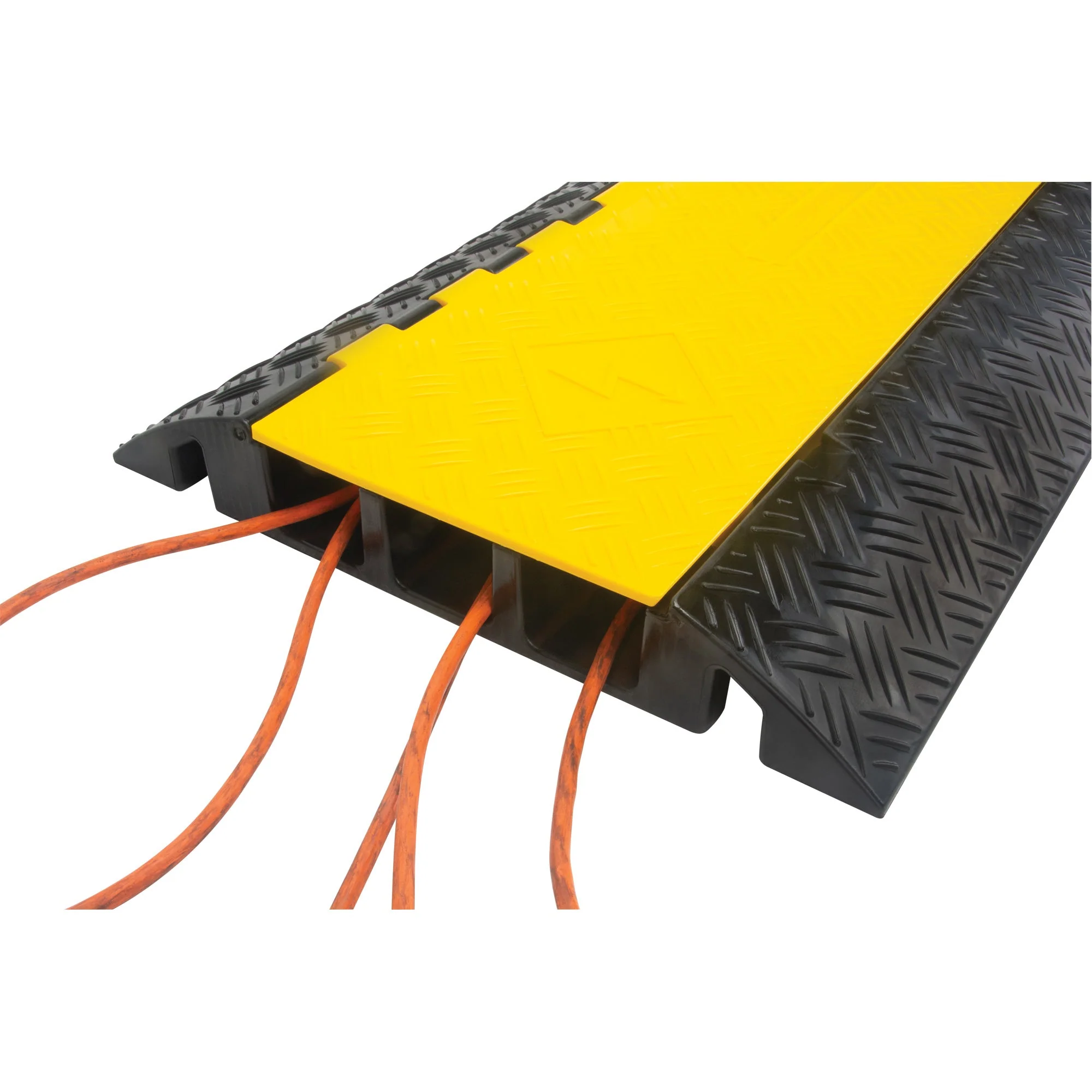 Polyurethane Cable Protector, 3 Channels, 35.43" L x 19.69" W x 3" H - Image 5