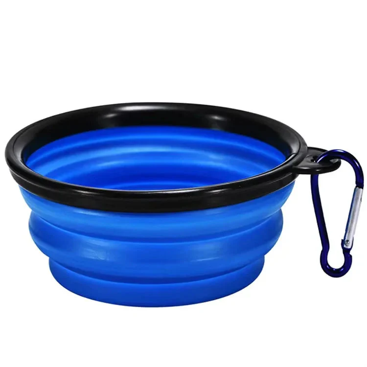 Portable Silicone Pet Bowl with Carabiner Clip, Collapsible, 350 ml - Image 13