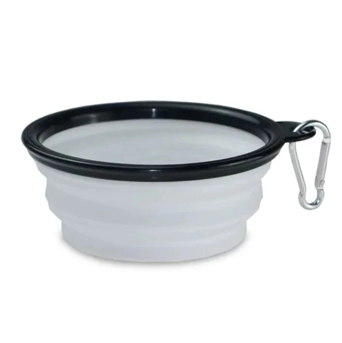 Portable Silicone Pet Bowl with Carabiner Clip, Collapsible, 350 ml - Image 18