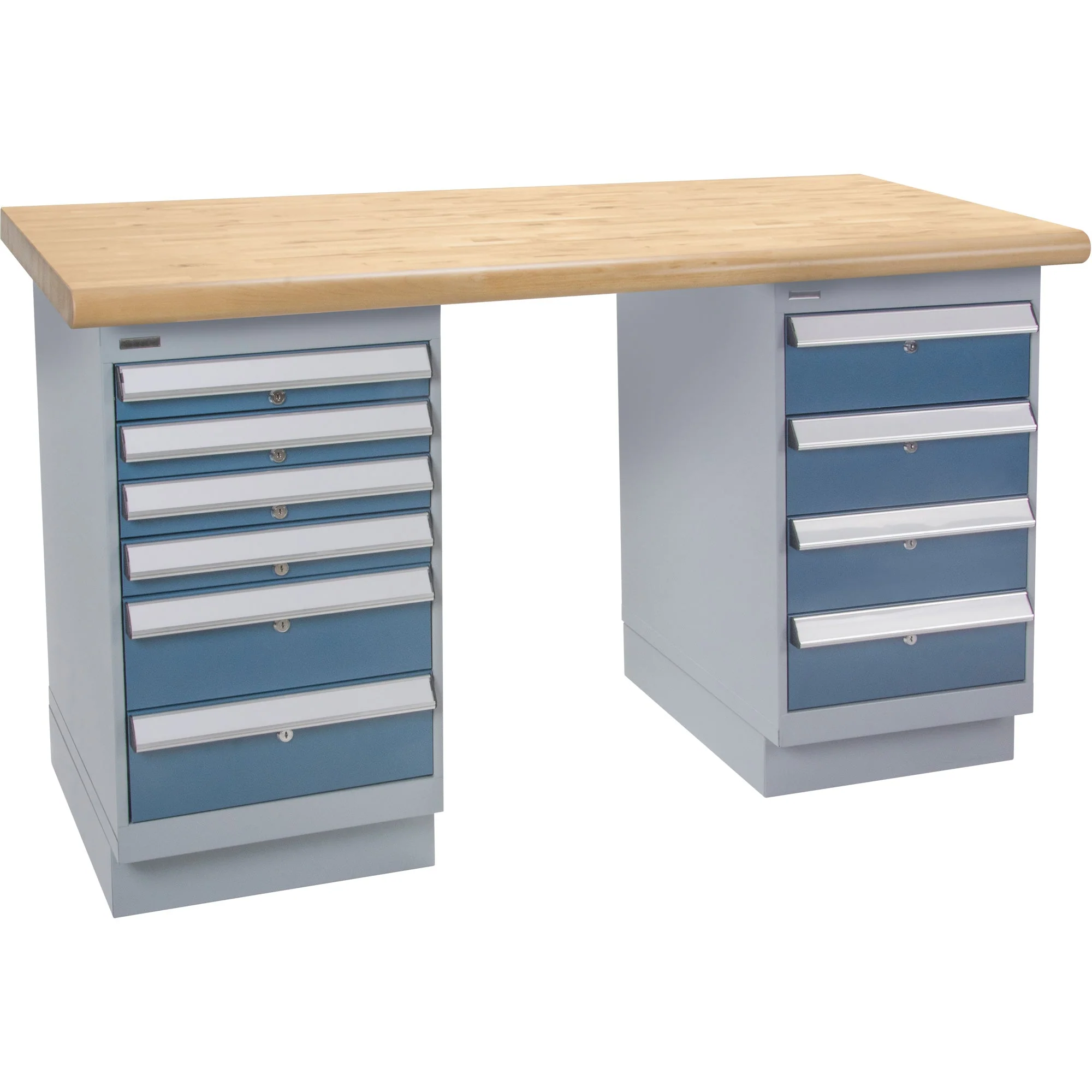 Pre-Designed Workbench, Dual Drawers, 2500 lbs. Cap., 60" W x 36" D, 34" H