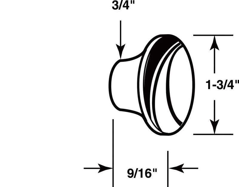 Prime-Line Bright Brass Knob Right or Left Handed - Image 2