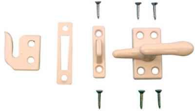 Prime-Line White Die-Cast Zinc Casement Lock 1 pk - Image 2