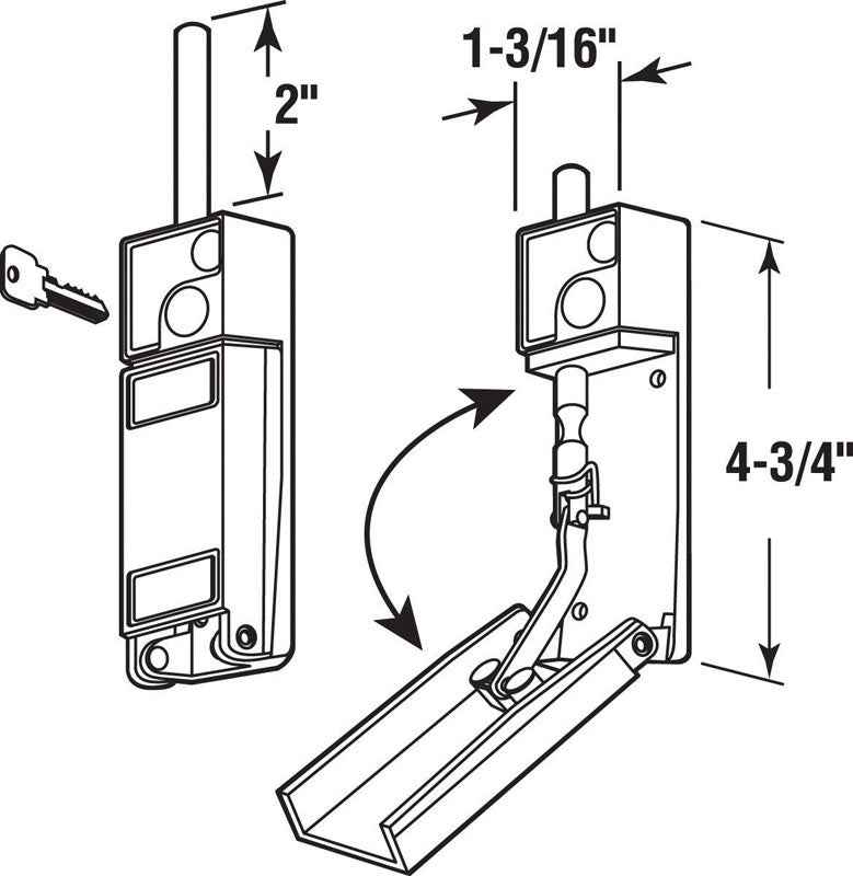 Prime-Line Metal Indoor Deadbolt - Image 2