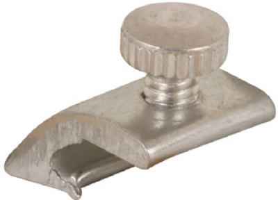 Prime-Line Mill Aluminum Storm Door Panel Clip For 1/2 inch 8 pk (Pack of 6) - Image 2