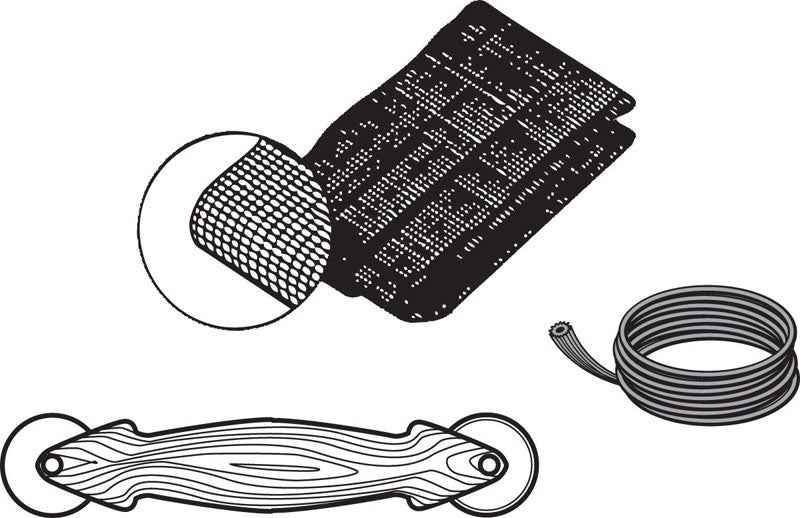 Prime-Line Black Fiberglass Screen Door Repair Kit 48 in. W X 84 in. L 1 pk - Image 2