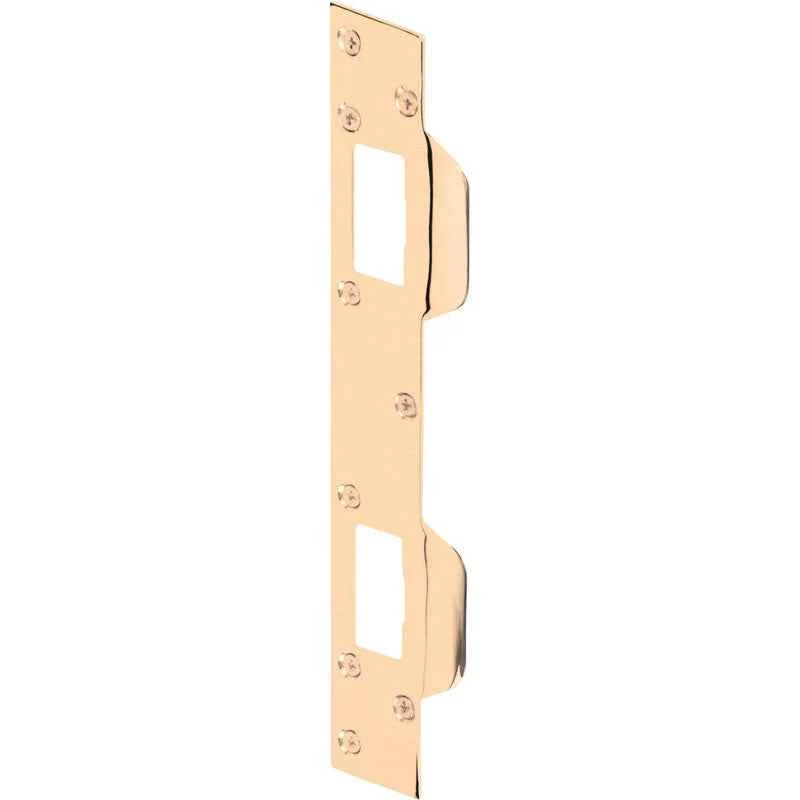 Prime-Line 11 in. H X 1.625 in. L Brass-Plated Steel Door Strike - Image 3