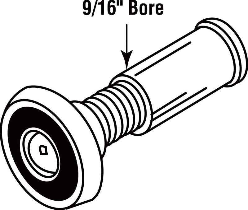 Prime-Line 0.56 in. D 200 deg Satin Nickel Brass Door Viewer - Image 2