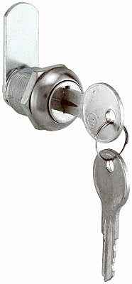 Prime-Line Chrome Gray Steel Cabinet/Drawer Lock (Pack of 6) - Image 2