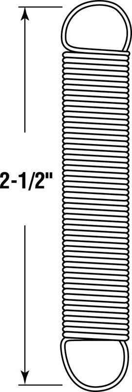 Prime-Line 2-1/2 in. L X 7/16 in. D Extension Spring 2 pk - Image 2
