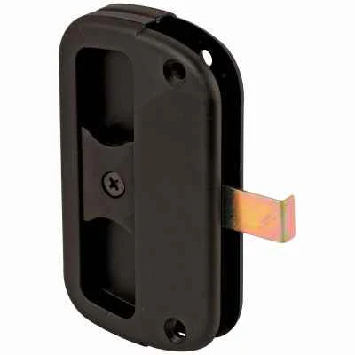Prime-Line Zinc-Plated Black Plastic Sliding Door Latch 1 pk - Image 2