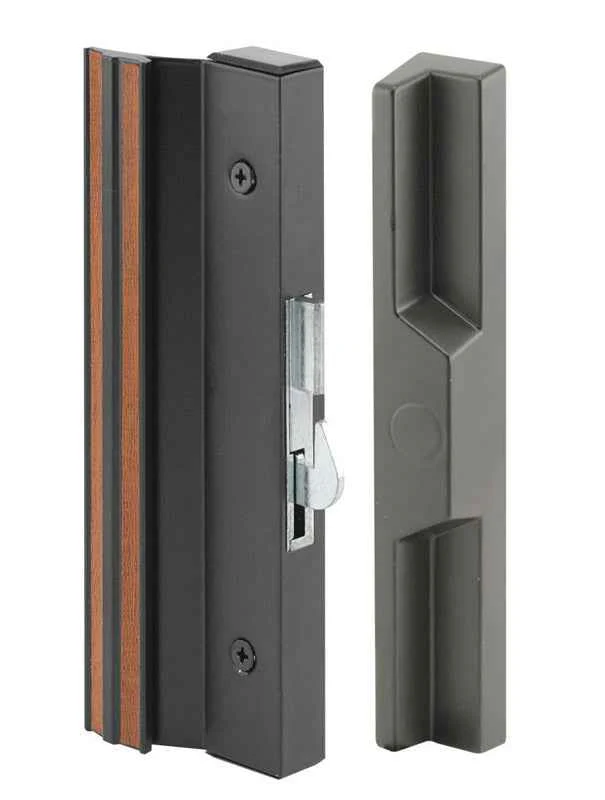 Prime-Line Wood/Brown Steel Outdoor Door Handle Set - Image 2