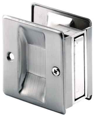 Prime-Line 2.5 in. L Satin Nickel Silver Brass Pocket Door Pull - Image 2