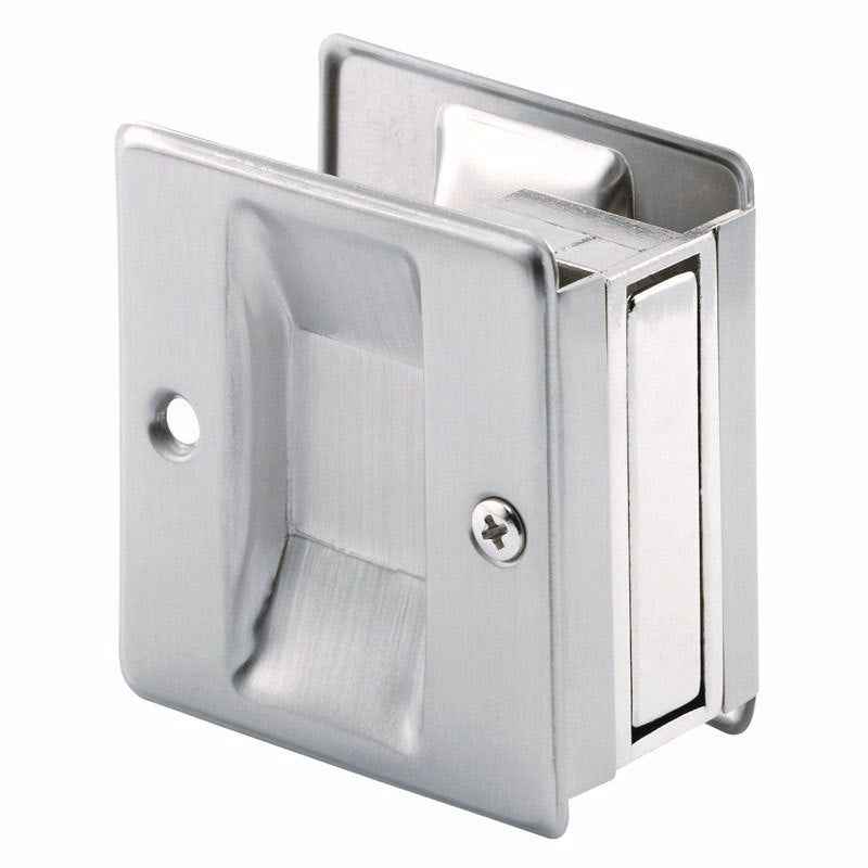 Prime-Line 2.5 in. L Satin Nickel Silver Brass Pocket Door Pull - Image 3
