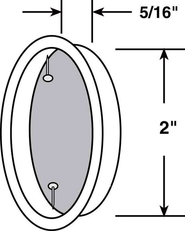 Prime-Line 2 in. L Satin Nickel Steel Mortise Pull (Pack of 6) - Image 2
