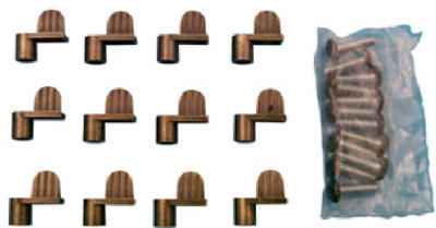 Prime-Line Painted Bronze Die Cast Screen Clip For 5/16 12 pk - Image 2