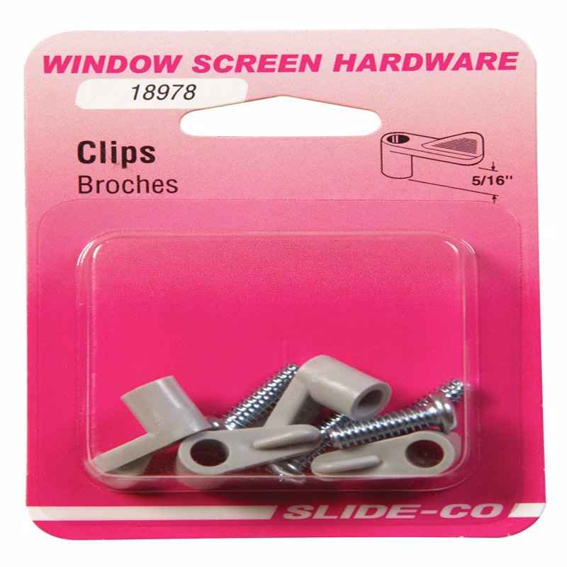 Prime-Line Gray Plastic Screen Clip For 5/16 inch 1 pk - Image 3
