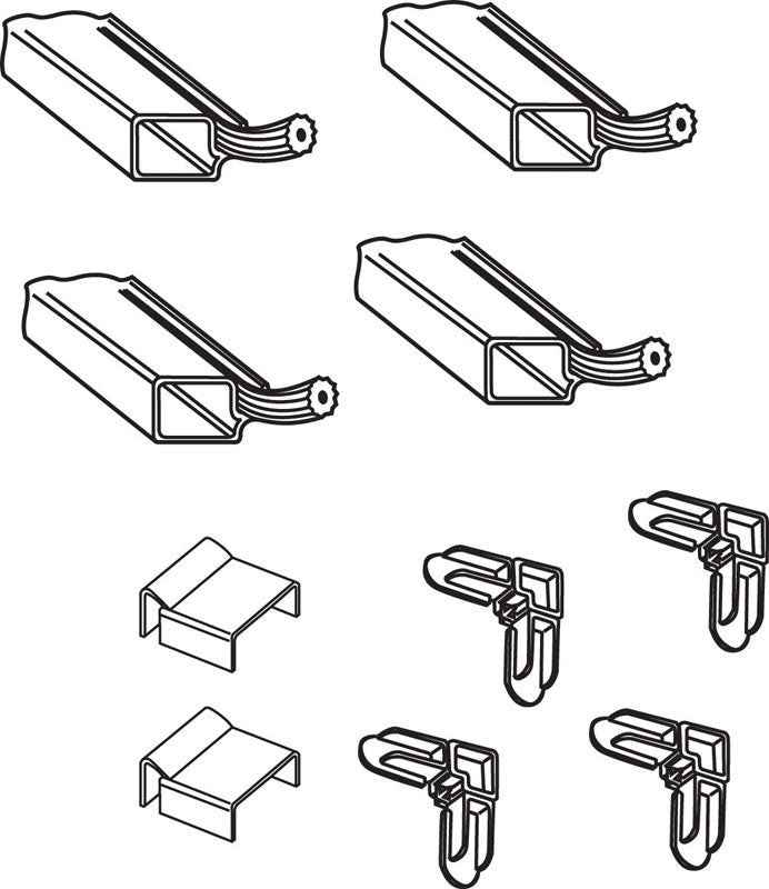 Prime-Line Mill Aluminum 7/16 in. W X 3/4 in. L Screen Frame Kit 1 pk - Image 3
