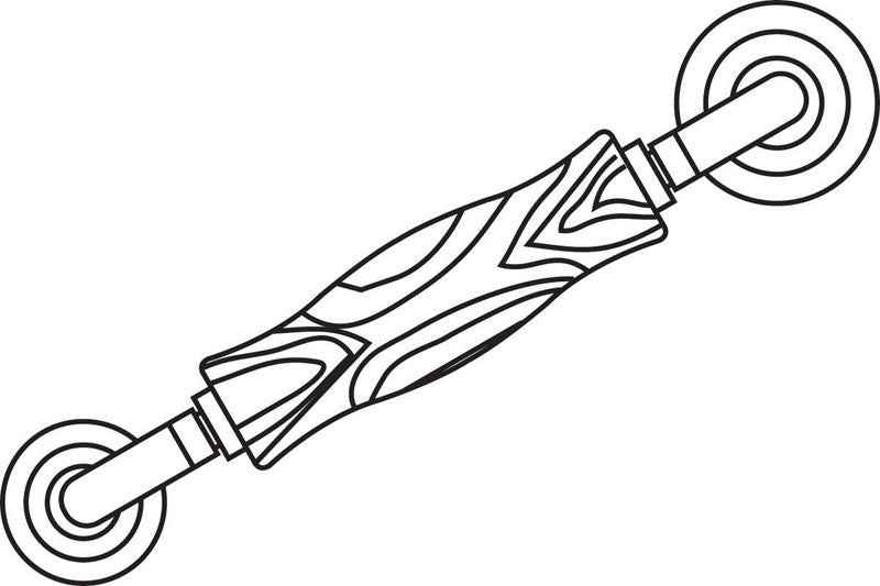Prime-Line Brown Steel 2-1/2 in. L Screen Rolling Tool 1 pk - Image 3