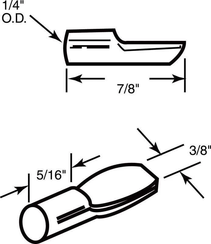 Richelieu Silver Metal Shelf Support Peg 7/8 in. L 22 lb - Image 3