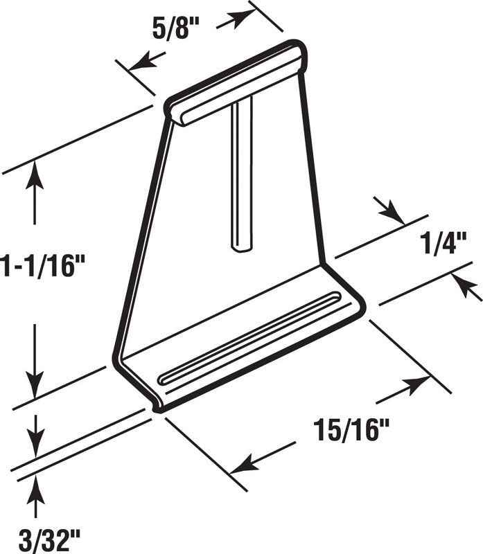 Prime-Line 0.25 in. Dia. x 5/8 in. L Spline Channel (Pack of 6) - Image 2