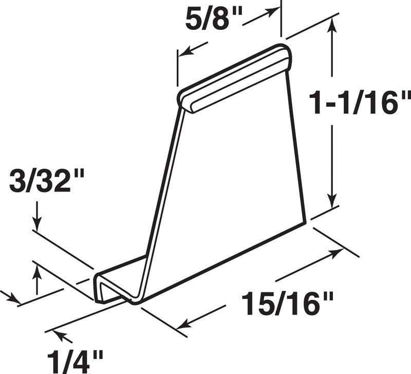 Prime-Line 0.25 in. D X 1.06 in. L Spline Channel - Image 2