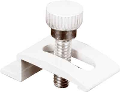 Prime-Line White Aluminum Storm Door Clip For 1/4 inch 8 pk - Image 2