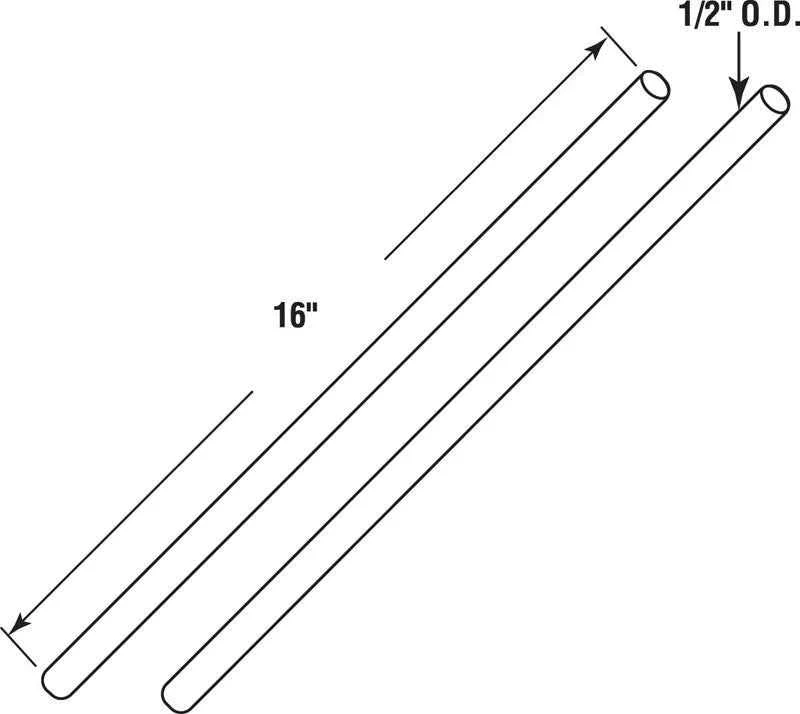 Prime-Line 16 in. L X 1/2 in. D Wire Winding Rods - Image 2