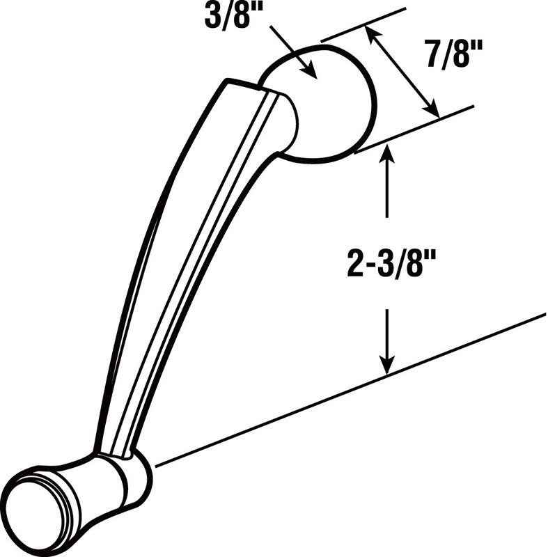 Prime-Line Coppertone Cast Metal Single-Arm Casement Crank Handle For Daryl Windows - Image 6