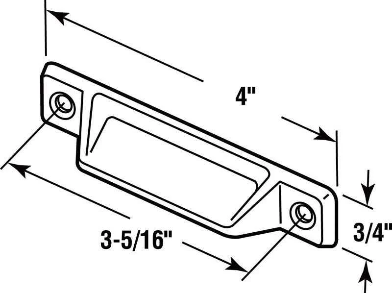 Prime-Line Painted White Die-Cast Zinc Window Vent Lock 2 pk - Image 2