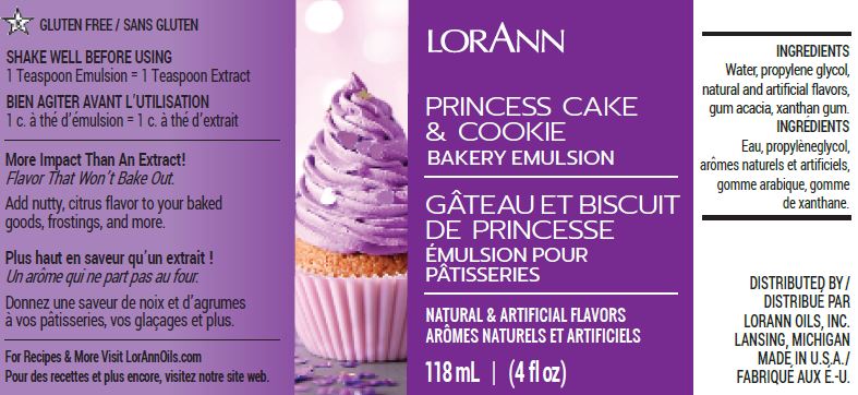 Princess Cake & Cookie Bakery Emulsion - 4 oz. - 16 oz. - 1 Gallon - 5 Gallons - Bakery Emulsions Canada - Ships Free Within Canada on Orders Above CAD $199 - Image 4