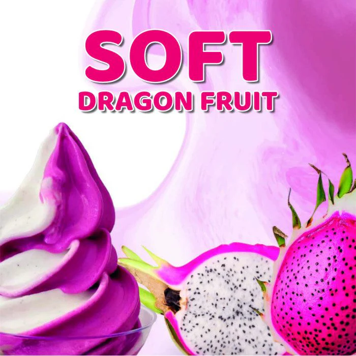 Purple Dragon Fruit Soft Serve and Soft Gelato Mix - Case of 8 x 1.5 KG bags - Rubicone Canada - Ships Free Within Canada on Orders Above CAD $199 - Image 2