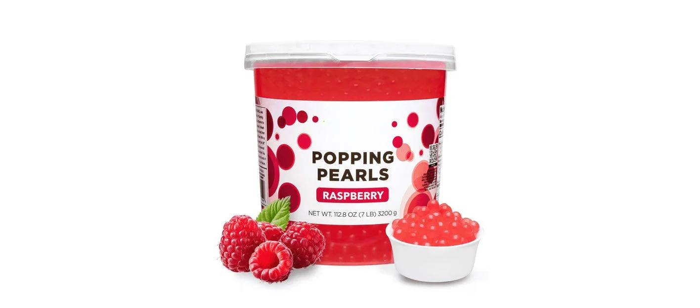 Raspberry Bursting Boba - 7 LB Jar - Popping Boba - Ships Free Within Canada on Orders Above CAD $199 - Image 2