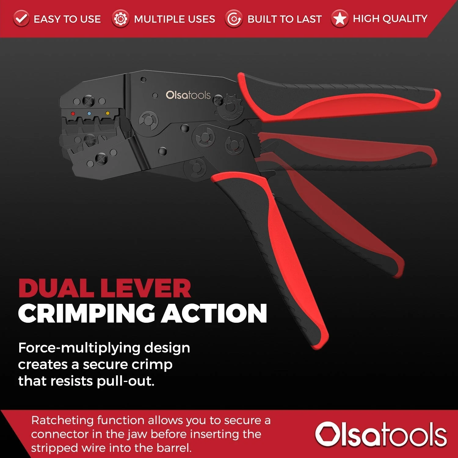 Ratcheting Wire Crimper - Image 2