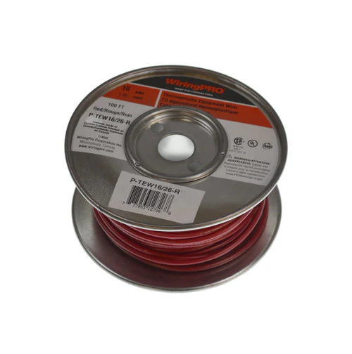Red 16/26 TEW Wire, 100 FT