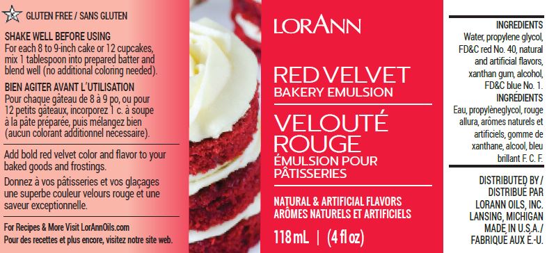Red Velvet Bakery Emulsion - 4 oz. - 16 oz. - 1 Gallon - 5 Gallons - Bakery Emulsions Canada - Ships Free Within Canada on Orders Above CAD $199 - Image 4