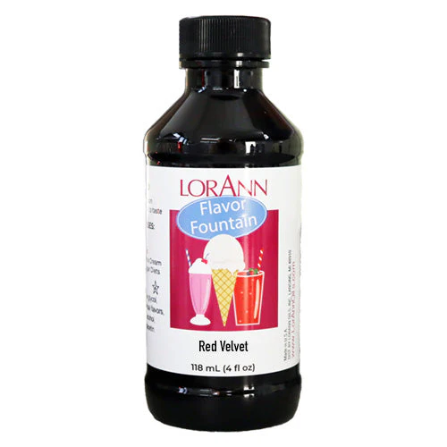 Red Velvet Flavor Fountain - 4 oz. - 32 oz. - Ice Cream and Beverage Flavors - LorAnn Oils - Canadian Distribution - Ships Free Within Canada on Orders Above CAD $199