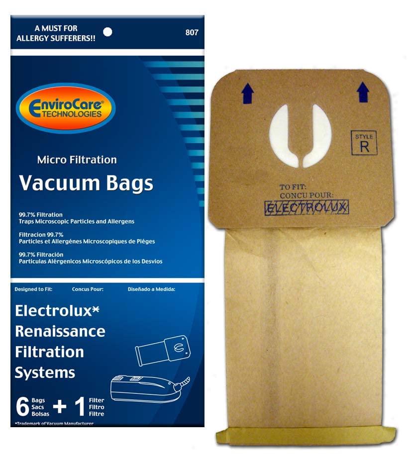 Renaissance Vacuum Bags 6pk+1 filter Part 807