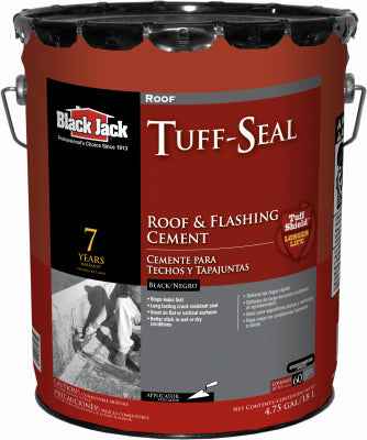 Black Jack Tuff-Seal Gloss Black 5 gal. Asphalt Roof & Flashing Cement - Image 2