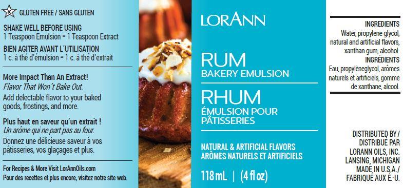 Rum Bakery Emulsion - 4 oz. - 16 oz. - 1 Gallon - 5 Gallons - Bakery Emulsions Canada - Ships Free Within Canada on Orders Above CAD $199 - Image 3