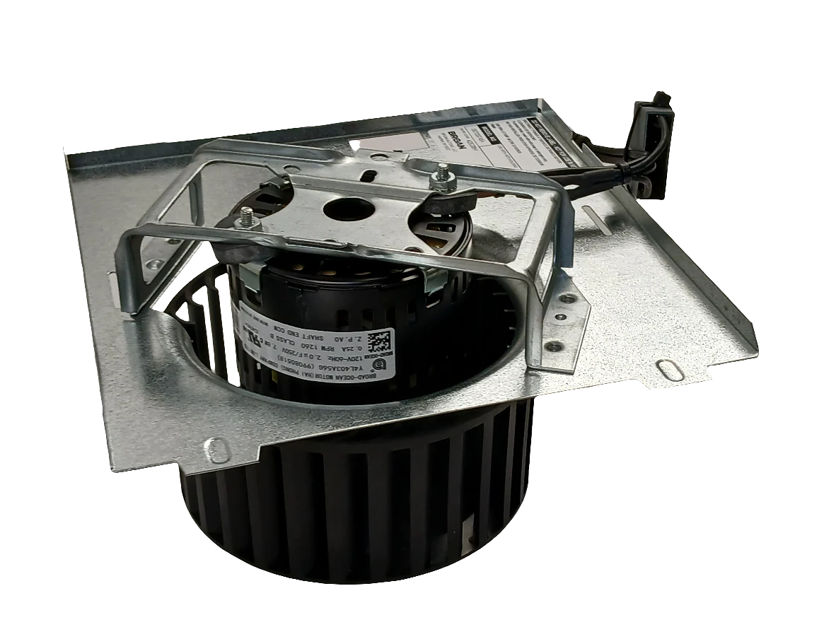 S97009745 Broan Nutone Bath Fan Motor, Blower Wheel & Mounting Plate - Image 4