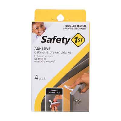 Safety 1st White Plastic Cabinet Catches 4 pk - Image 2