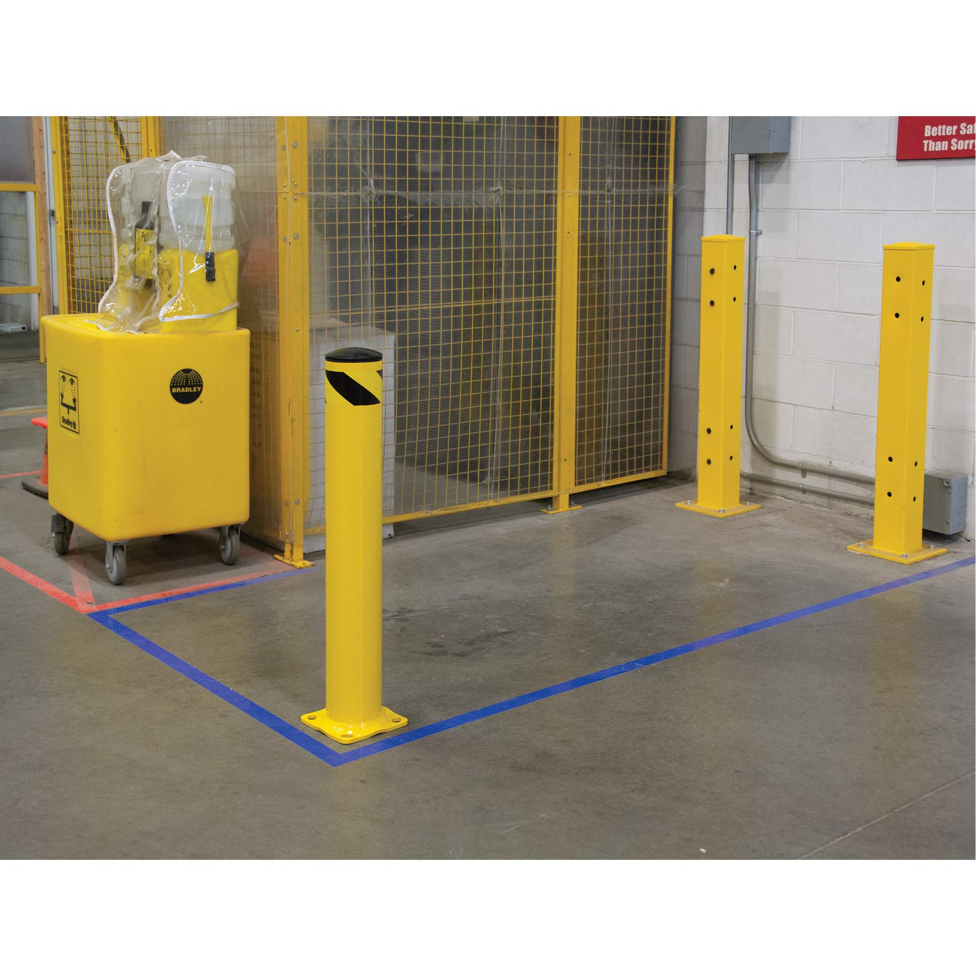 Safety Bollard, Steel, 36" H x 5-1/2" W, Yellow - Image 4