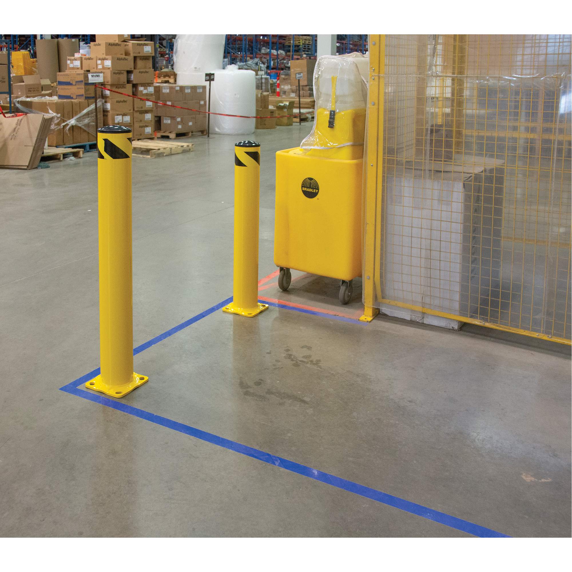 Safety Bollard, Steel, 36" H x 5-1/2" W, Yellow - Image 5
