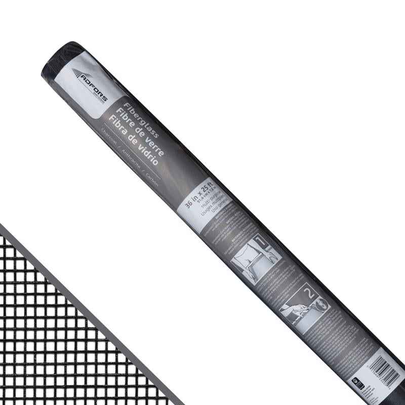 Saint-Gobain ADFORS 36 in. W X 25 ft. L Charcoal Fiberglass Insect Screen Cloth - Image 2