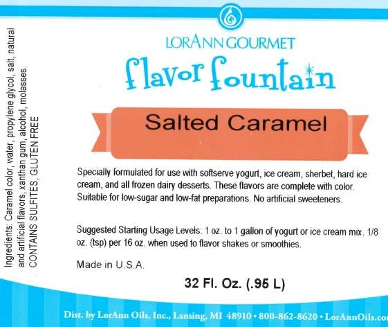 Salted Caramel Flavor - 4 oz. - 32 oz. - Ice Cream and Beverage Flavors - LorAnn Oils - Canadian Distribution - Ships Free Within Canada on Orders Above CAD $199 - Image 3