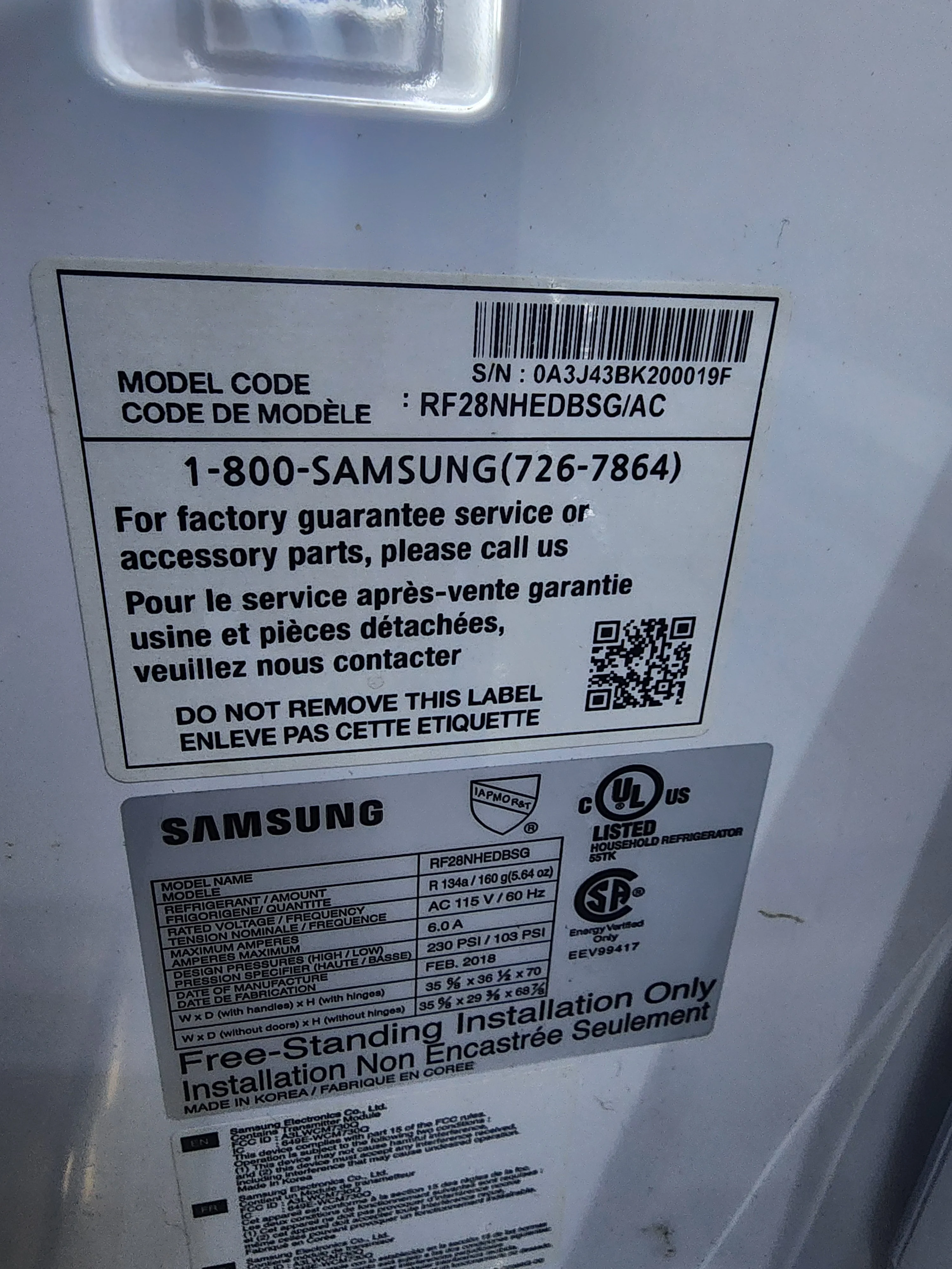 Samsung Refrigerator - RF28NHEDBSG/AC - Image 2
