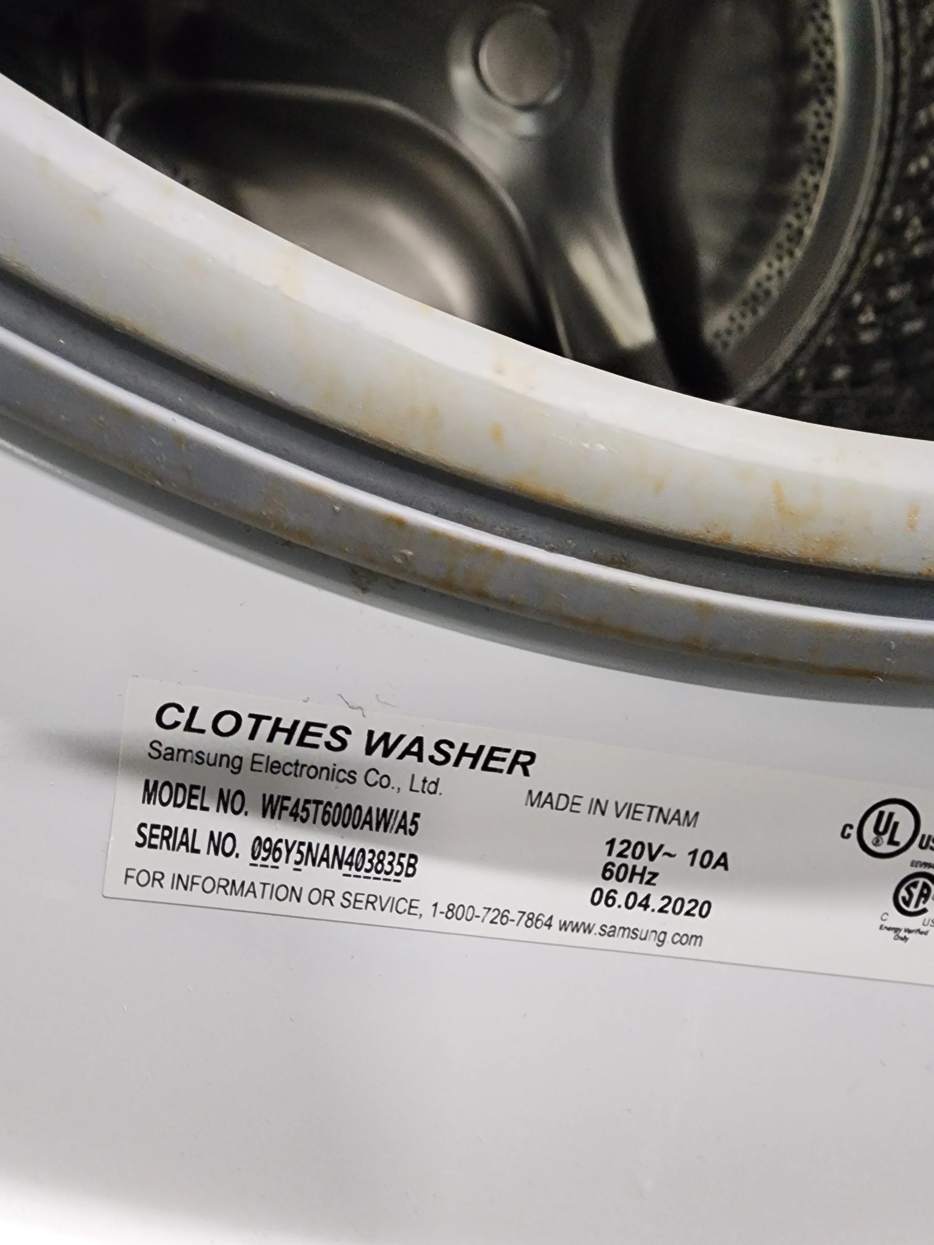 Part List - Samsung Washer WF45T6000AW/A5 - Image 3