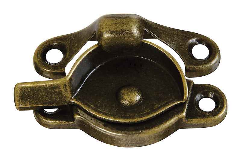 National Hardware Antique Brass Bronze Die-Cast Zinc Sash Lock 1 pk - Image 2