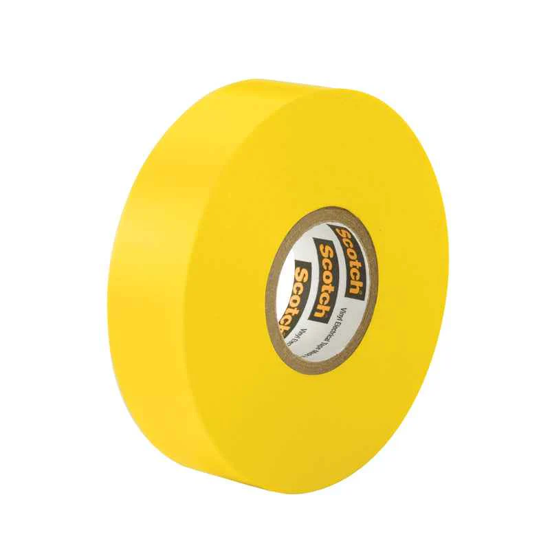 Scotch 3/4 in. W x 66 in. L Yellow Vinyl Electrical Tape (Pack of 5) - Image 2